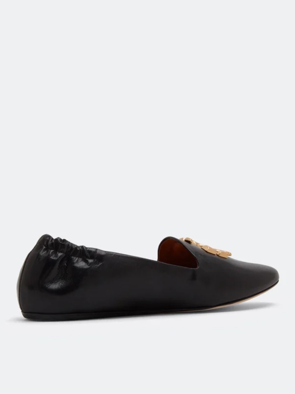 Tory Burch Eleanor Smoking Flat Loafer Black Size 9 - Picture 2 of 14